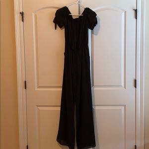 Black Gianni Bini off the shoulder jumpsuit